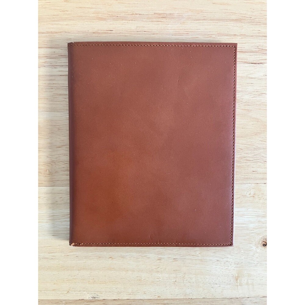 LIZELL Genuine Brown Leather Executive Passport Travel Documents ID Holder